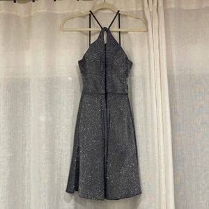 SPARKLY skater formal dress 🤍